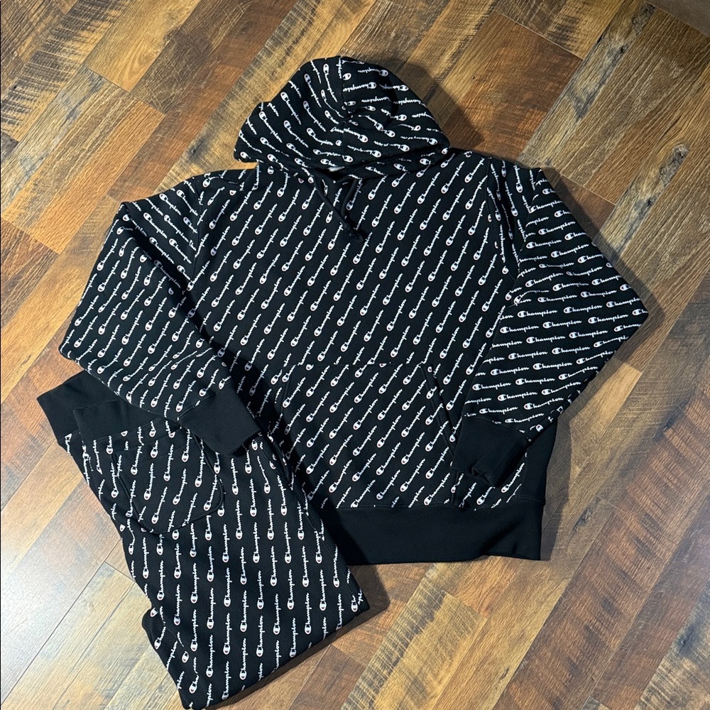 Champion Reverse Weave All-Over Print (AOP) Hoodie & Jogger Set - XXL